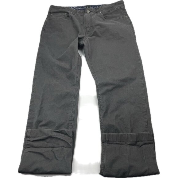 Prana Pants Mens 33x32 Brion Slim Gray  Hiking Stretch Outdoor Casual M4BN32312 - Picture 6 of 16